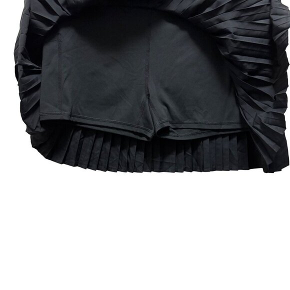 Fabletics Womens Hot Shot Pleated Black Skirt With Built-In Shorts Size XL - Picture 5 of 7